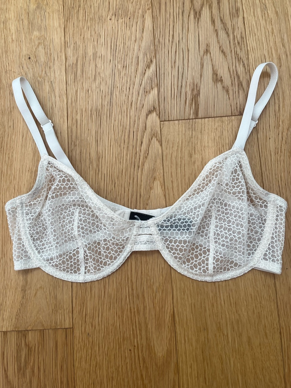 Else Lingerie Honeycomb Underwire Bra Mastic White